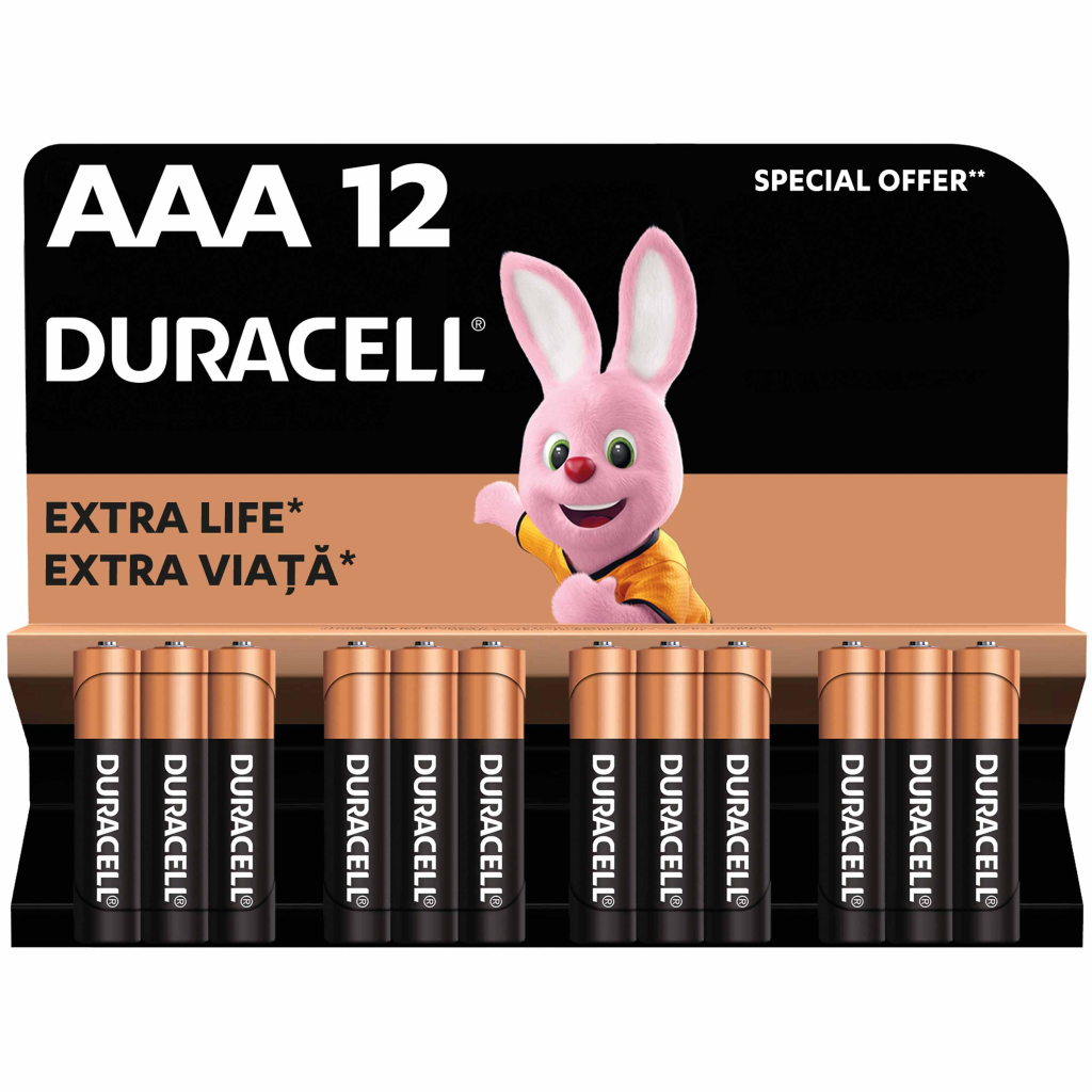 Батарейка Duracell AAA MN2400 LR03 * 12 (5000394109254 / 81545432)