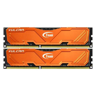 Модуль пам'яті для комп'ютера DDR3 8GB (2x4GB) 2400 MHz Vulcan ORANGE Team (TLAED38G2400HC11CDC01)