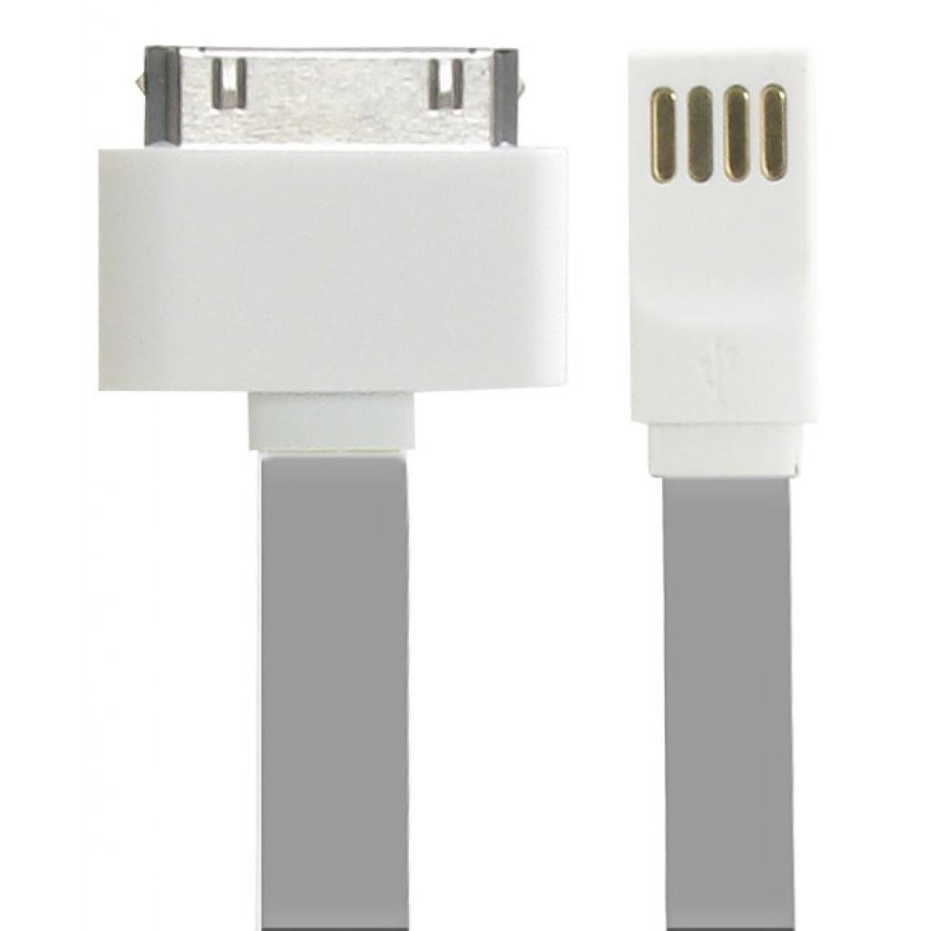 Дата кабель USB 2.0 AM to Apple 30pin 1.0m Gold Edition Grey Gelius (36488)