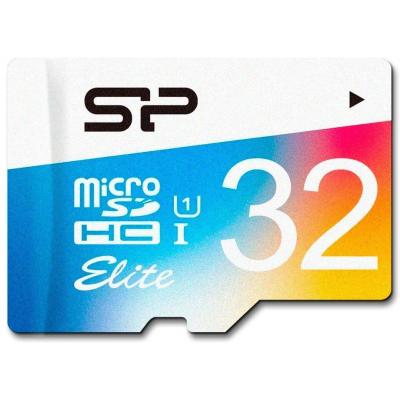 Карта пам'яті Silicon Power 32GB microSDHC class 10 UHS-I Color (SP032GBSTHBU1V20)