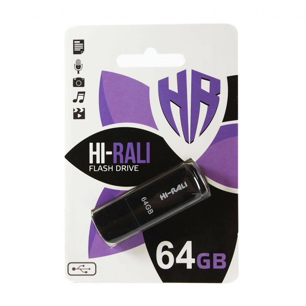 USB флеш накопичувач Hi-Rali 64GB Taga Series Black USB 2.0 (HI-64GBTAGBK)