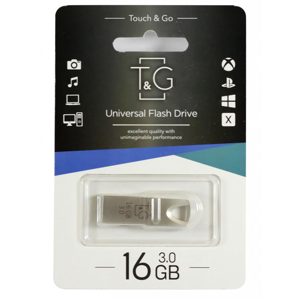 USB флеш накопичувач T&G 16GB 117 Metal Series Silver USB 3.0 (TG117SL-16G3)