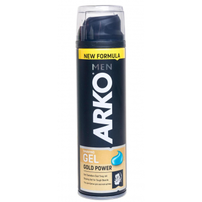 Гель для гоління ARKO Gold Power 200 мл (8690506467227)