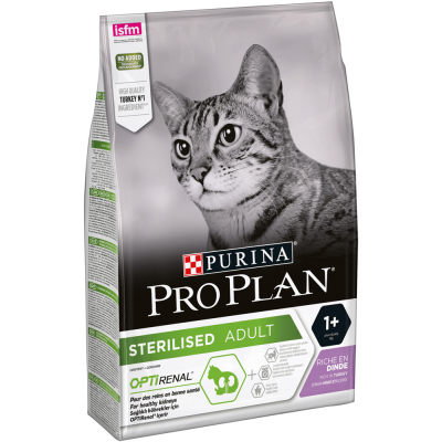 Сухий корм для кішок Purina Pro Plan Sterilised Adult 1+ з індичкою 3 кг (7613033560033)