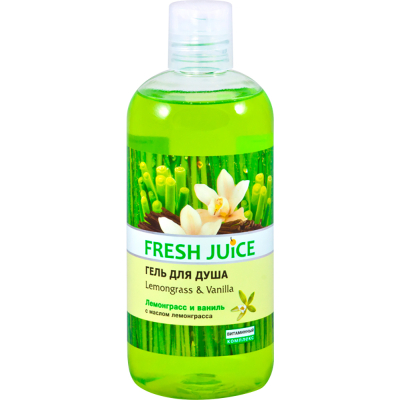 Гель для душу Fresh Juice Lemongrass & Vanilla 500 мл (4823015933813)