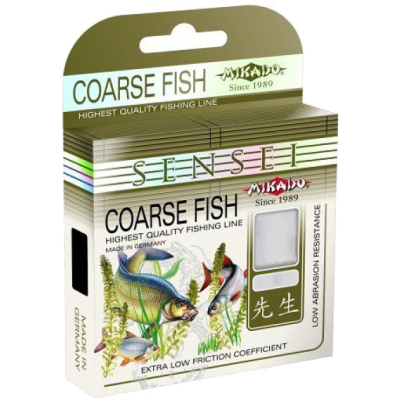 Волосінь Mikado Sensei Coarse Fish 150 м 0,20 мм 5,80 кг Clear (ZCF-020)