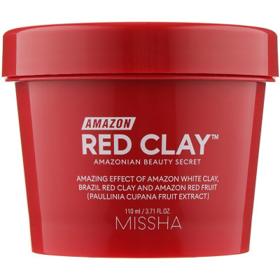 Маска для обличчя Missha Amazon Red Clay Pore Mask На основі червоної глини 110 мл (8809643534987)