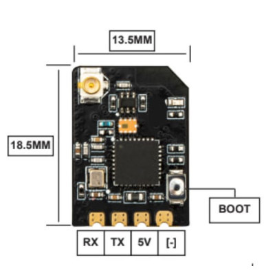 Приймач (RX) Hobbyporter DBR1 ExpressLRS 915MHz Receiver (HP0157.0085)