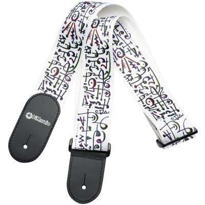 Ремінь для гітари DiMarzio Steve Vai Print Art Strap White (DD3142)