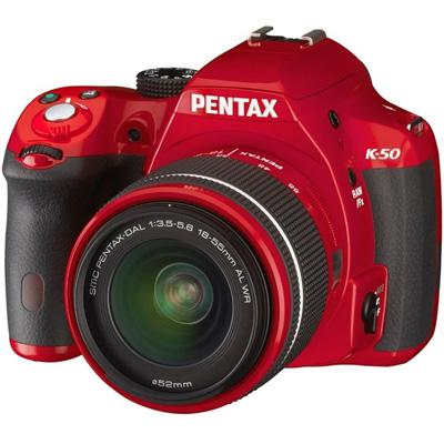 Цифровий фотоапарат Pentax K-50 + DA L 18-55 WR red (10984)