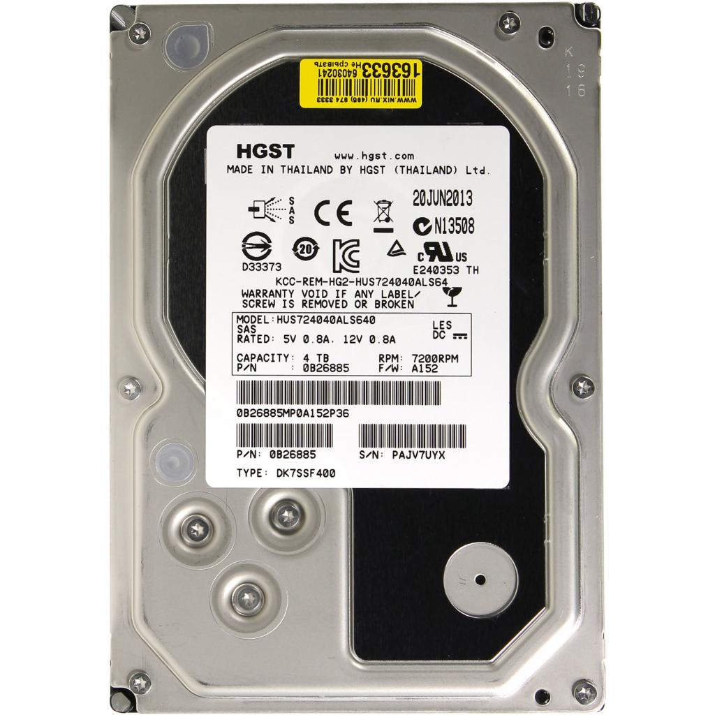 Жорсткий диск для сервера 4TB WDC Hitachi HGST (0B26885 / HUS724040ALS640)