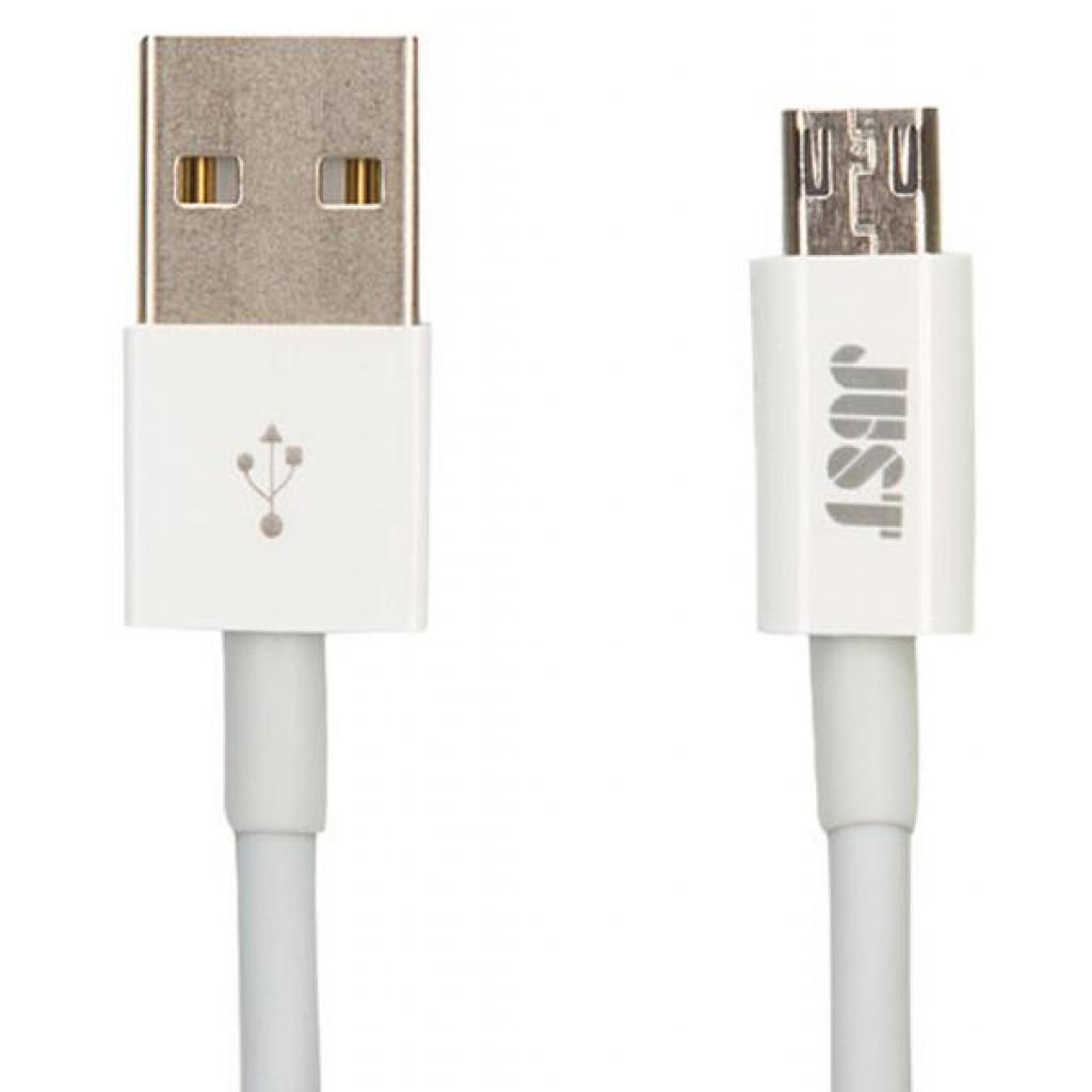 Дата кабель USB 2.0 AM to Micro 5P 1.0m Simple White Just (MCR-SMP10-WHT)