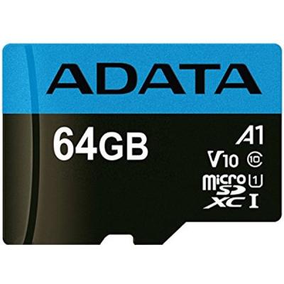 Карта пам'яті ADATA 64GB microSD class 10 UHS-I A1 Premier (AUSDX64GUICL10A1-R)