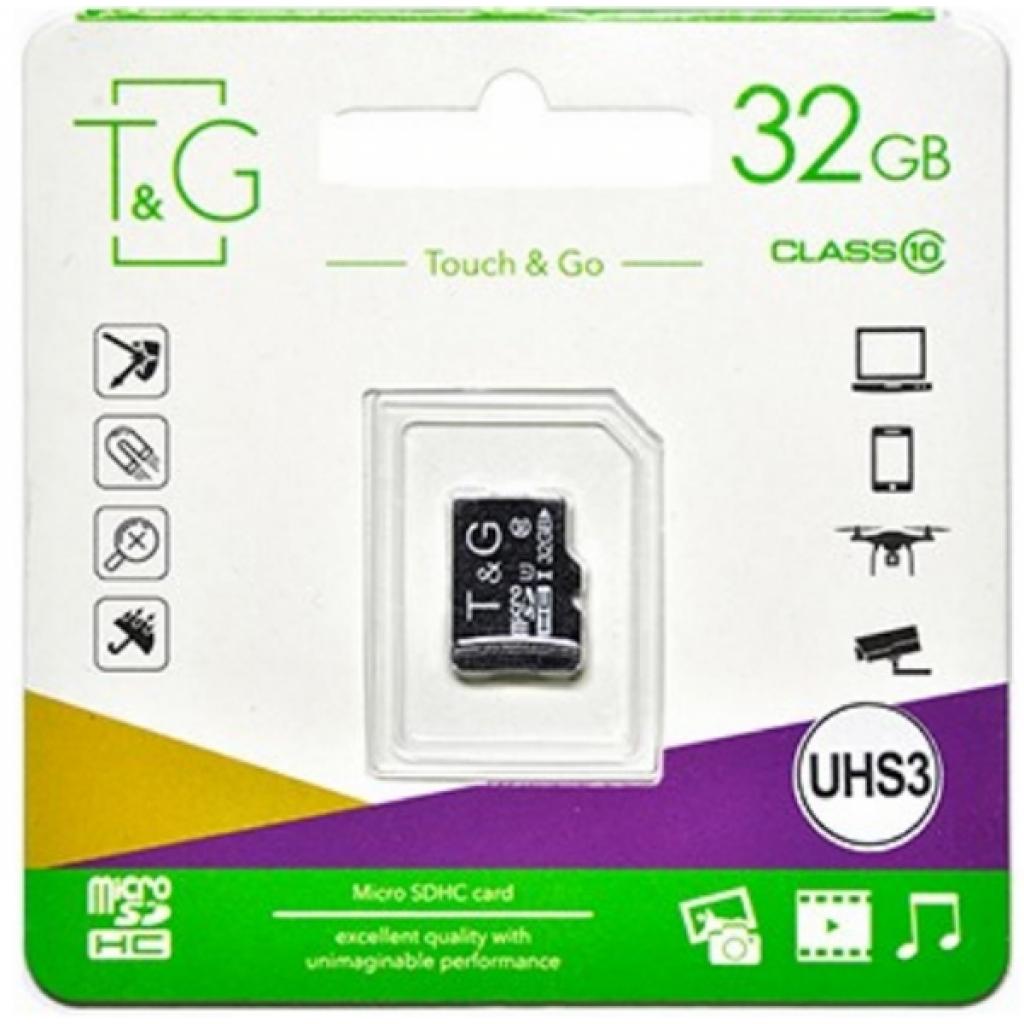 Карта пам'яті T&G 32GB microSDHC class 10 UHS-I U3 (TG-32GBSD10U3-00)