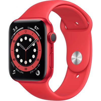 Смарт-годинник Apple Watch Series 6 GPS, 44mm PRODUCT(RED) Aluminium Case with PR (M00M3UL/A)