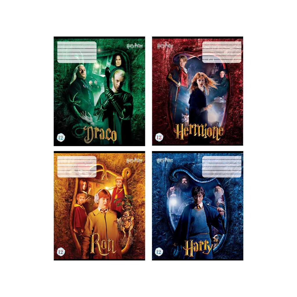 Зошит Kite Harry Potter 12 аркушів в лінію 4 дизайна (HP21-234)