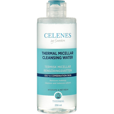 Міцелярна вода Celenes Thermal Micellar Cleansing Water Термальна для жирної та комбінованої шкіри 250 мл (7350104248031)