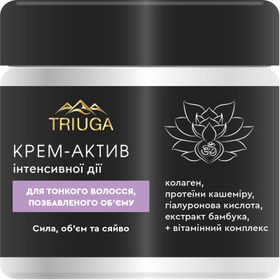 Крем для волосся Triuga Ayurveda Professional Home Care Сила, об'єм та сяйво Для тонкого волосся 300 мл (4820164640777)