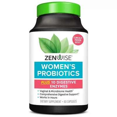 Пробіотики Zenwise Пробіотики для жінок, 1 млрд КУО, Women's Probiotics, 60 капсул (ZNW72031)