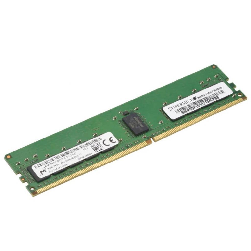 Модуль пам'яті для сервера DDR4 16GB ECC RDIMM 3200MHz 2Rx8 1.2V CL22 Supermicro (MTA18ASF2G72PDZ-3G2E1/MEM-DR416L-CL01-ER32)