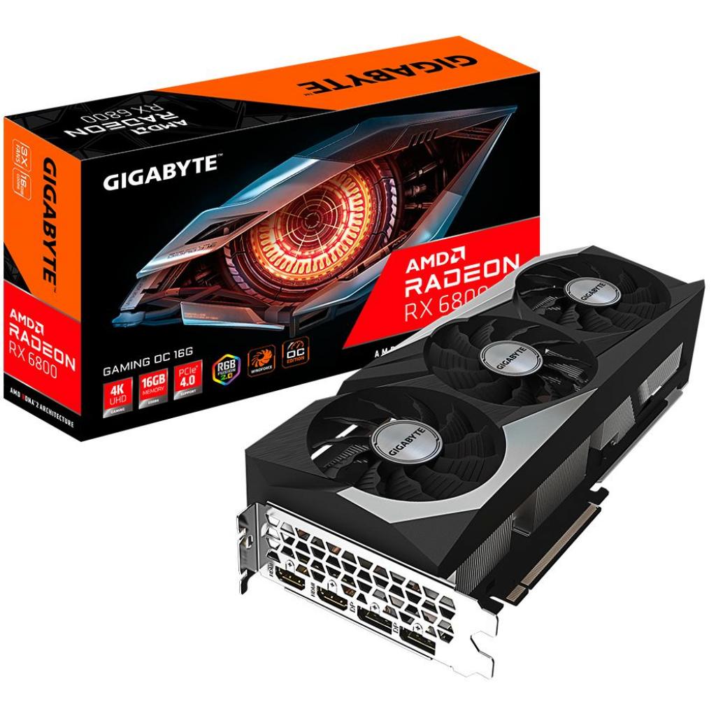 Відеокарта GIGABYTE Radeon RX 6800 16Gb GAMING OC (GV-R68GAMING OC-16GD)