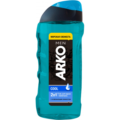 Гель для душу ARKO Men 2 in 1 Cool 260 мл (8690506490867)