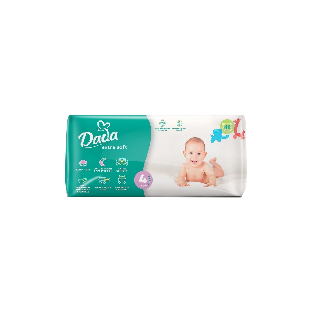 Підгузок Dada Extra Soft 4 (7-18 кг) 46 шт (4823071646436_4820174980825)