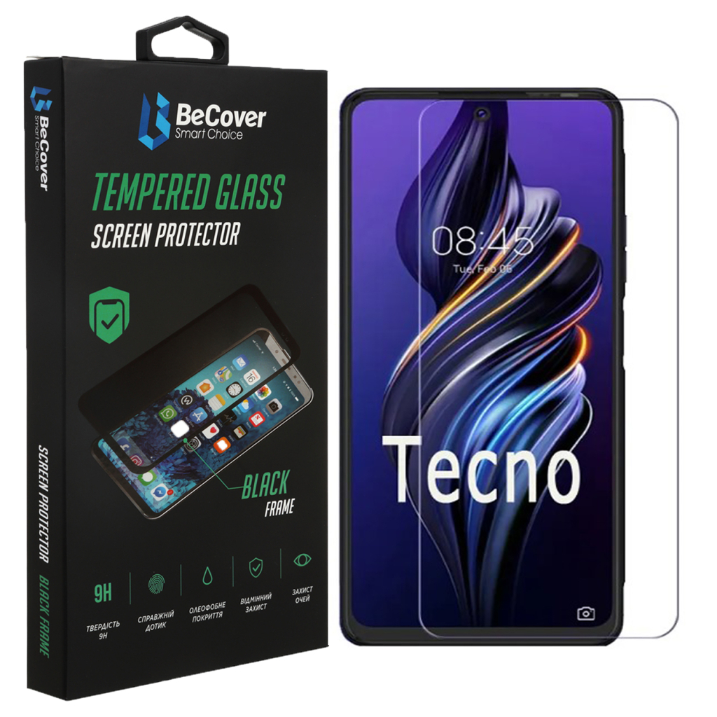 Скло захисне BeCover Tecno POVA Neo 2 (LG6n) 3D Crystal Clear Glass (708551)