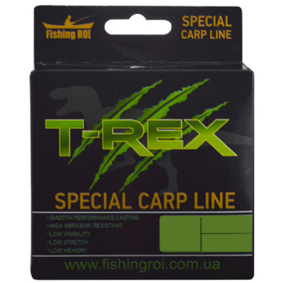 Волосінь Fishing ROI T-REX Special Carp Line Brown 300м 0,30мм 8.9кг (49-00-030)