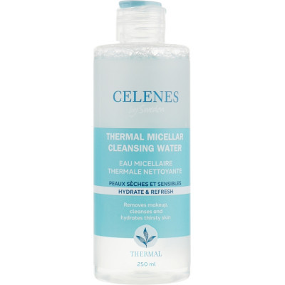 Міцелярна вода Celenes Thermal Micellar Cleansing Water Термальна для сухої та чутливої шкіри 250 мл (7350104248048)