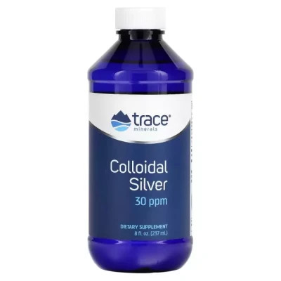 Мінерали Trace Minerals Колоїдне срібло, Colloidal Silver, 237 мл (TMR-00004)