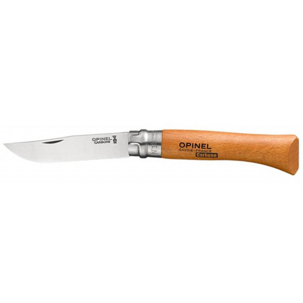 Ніж Opinel №10 Carbone VRN, в блистере (403)