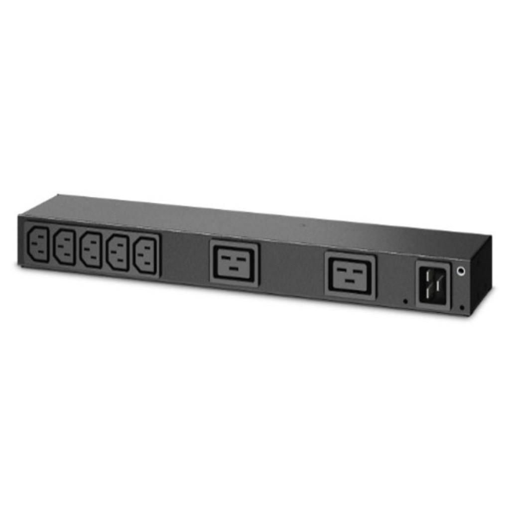 Силовий блок Rack PDU, Basic, 0U/1U, 16A, (7) C13 and (2) C19 APC (AP6120A)