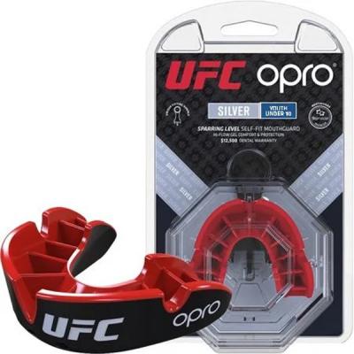 Капа Opro Junior Silver UFC Hologram Black/Red (UFC_Junior-Silver_Black/Red)