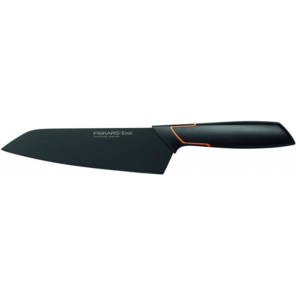 Кухонний ніж Fiskars Santoku Edge 17 см Black (1003097)