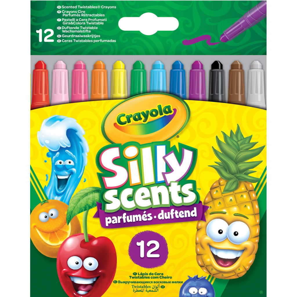 Набір для творчості Crayola Silly Scents Твіст воскової крейди з ароматом 12 шт. (256321.024)