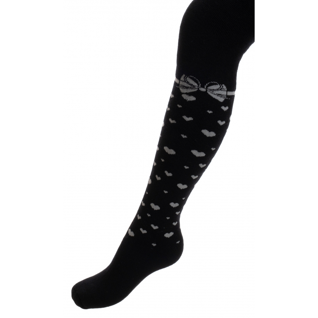 Колготки UCS Socks махрові з сердечками (M1C0301-2035-5G-black)