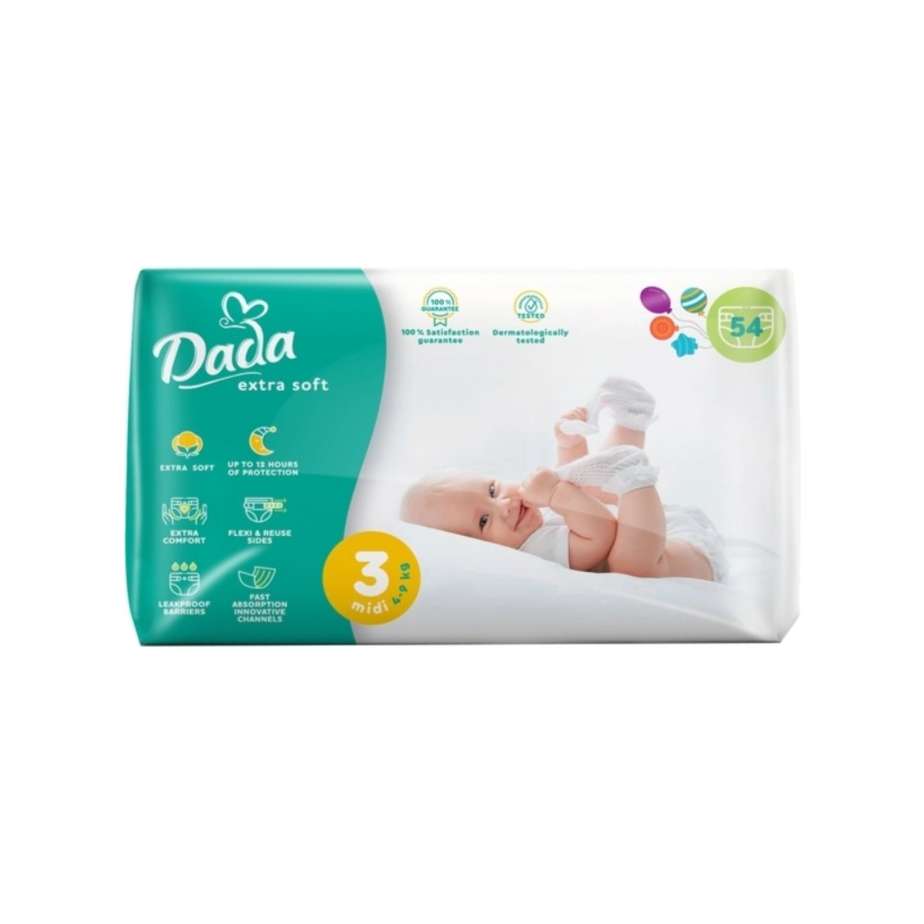 Підгузок Dada Extra Soft 3 (4-9 кг) 54 шт (4823071646443)