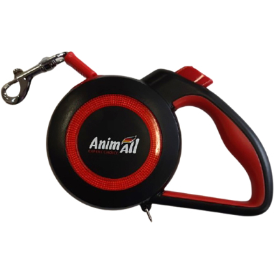 Повідок для собак AnimAll Reflector MS7110-3M S до 15 кг 3 м (червоно-чорний) (4820224500447)