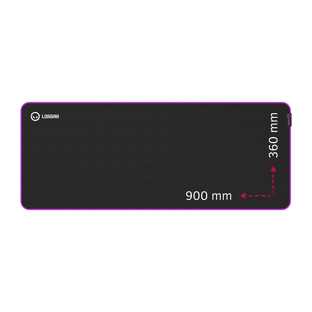 Килимок для мишки Lorgar Main 319 Black/Purple (LRG-GMP319)