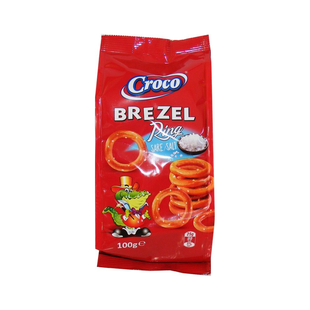 Соломка Croco Brezel Кільцями солена 100 г (5941194003635)