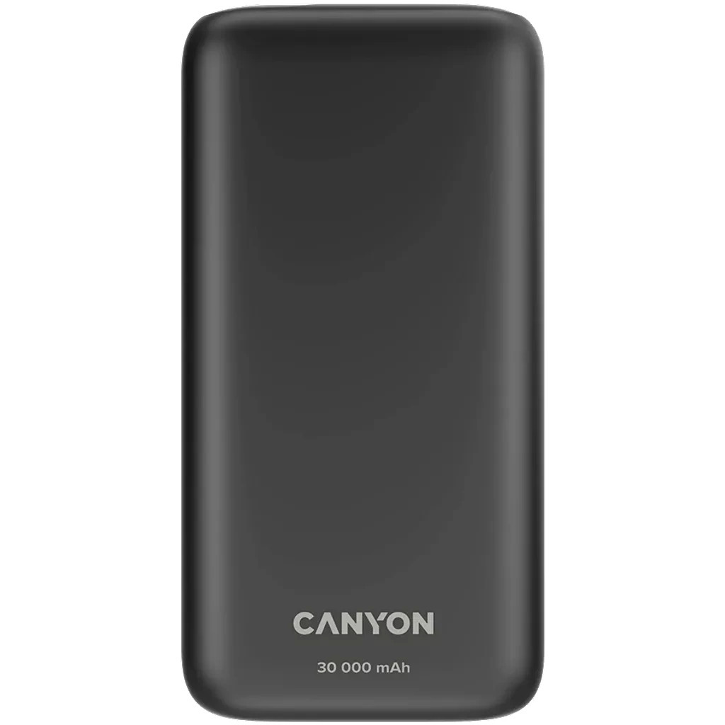 Батарея універсальна Canyon PB-301 30000mAh PD/20W, QC/3.0 (CNE-CPB301B)