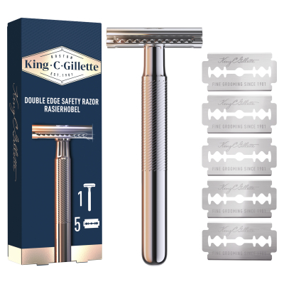 Бритва Gillette King C. Безпечна з 5 змінними лезами (7702018590148)