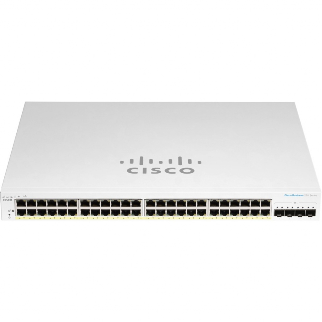 Комутатор мережевий Cisco CBS220-48T-4G-EU