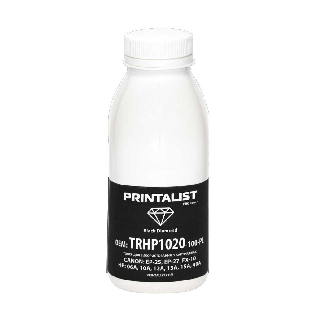 Тонер HP LJ 1010/1020/1022 , 100г Black Printalist (TRHP1020-100-PL)