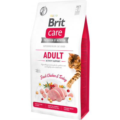 Сухий корм для кішок Brit Care Cat GF Adult Activity Support 7 кг (8595602540815)