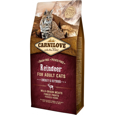 Сухий корм для кішок Carnilove Cat Energy and Outdoor 6 кг (8595602512249)