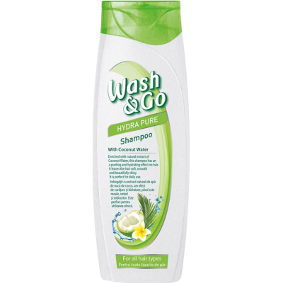 Шампунь Wash&Go з кокосовою водою для всіх типів волосся 400 мл (8008970049021)