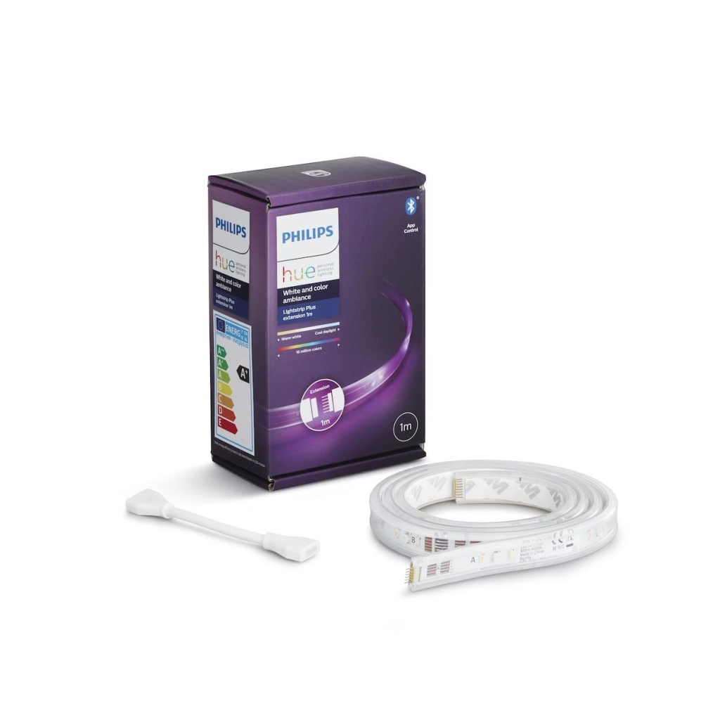 Світлодіодна стрічка Philips Hue Plus, 0.5W(20Вт), 2000K-6500K, RGB, ZigBee, димування, подовжувач, 1м (929002269210)