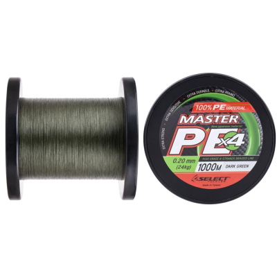 Шнур Select Master PE 1000m Dark Green 0.20mm 24kg (1870.15.91)